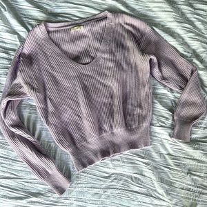 Lavender LA HEARTS Cropped Sweater Size Small